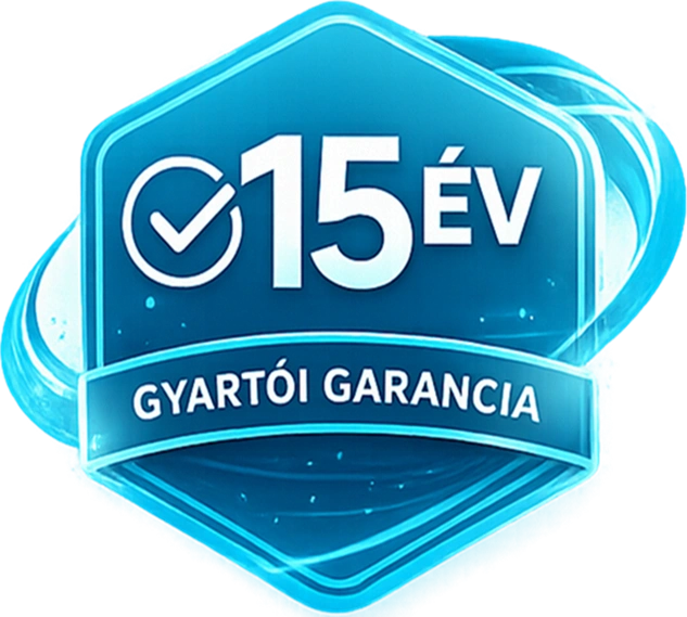 15 év gyártói garancia